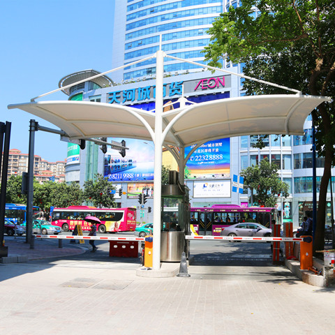 GT007 崗亭膜結構雨棚 廣州市東圃商業大廈